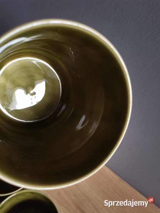 Stare nieużywane kubki 7 zielony porcelit Siemianowice Śląskie sprzedam