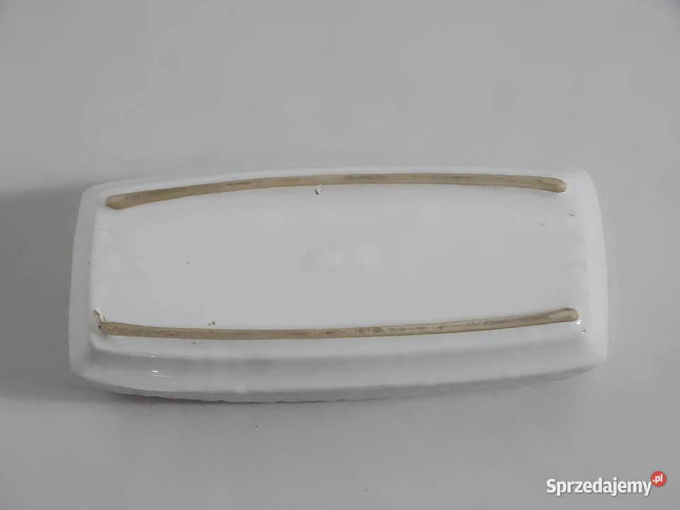 Retro Świecznik Ceramiczny Biały MidCentury lubelskie sprzedam