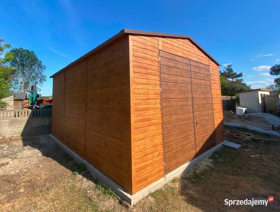 Garaż Blaszany Blaszak 5x6m Złoty dąb PREMIUM Gdańsk