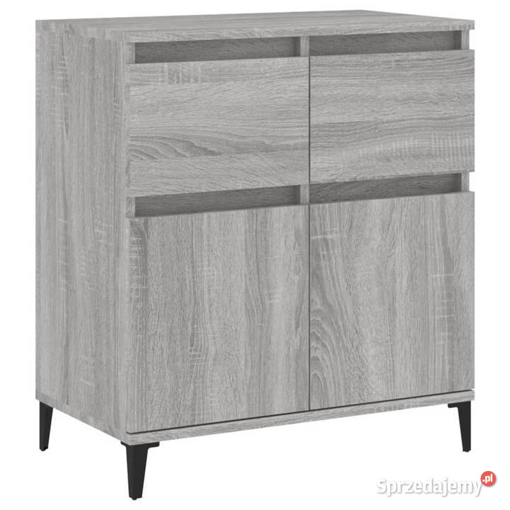 Komoda szary dąb sonoma 60x35x70 materiał