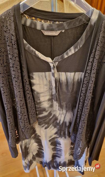 Dwuczęściowy komplet TUNIKA i NARZUTKA marki lubelskie Lublin