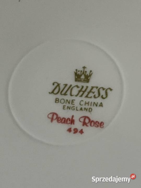 Talerzyk Brzoskwinia Peack Rose Duchess England Gdańsk sprzedam