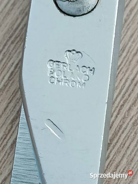Nożyczki PRL Gerlach Poland Chrom 15 Kraków