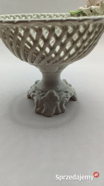 Porcelana włoska koszyczek żardiniera Bassano Zamość sprzedam