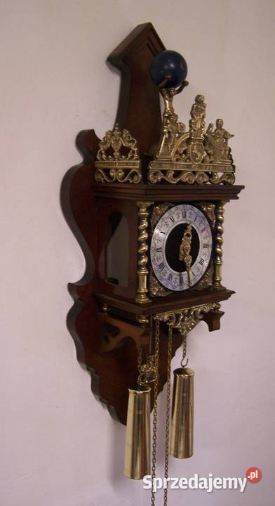 tan Nie wymaga renowacji Antyczny zegar wiszący zachodniopomorskie