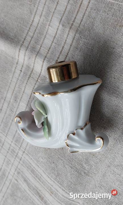 Wintage porcelanowy flakon na perfumy z ręcznie Porcelana i szkło Białystok
