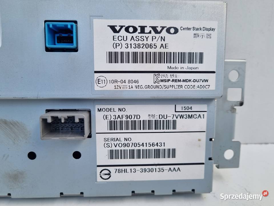 Volvo V60 I S60 II XC60 I EKRAN NAWIGACJI osobowe Chełm sprzedam