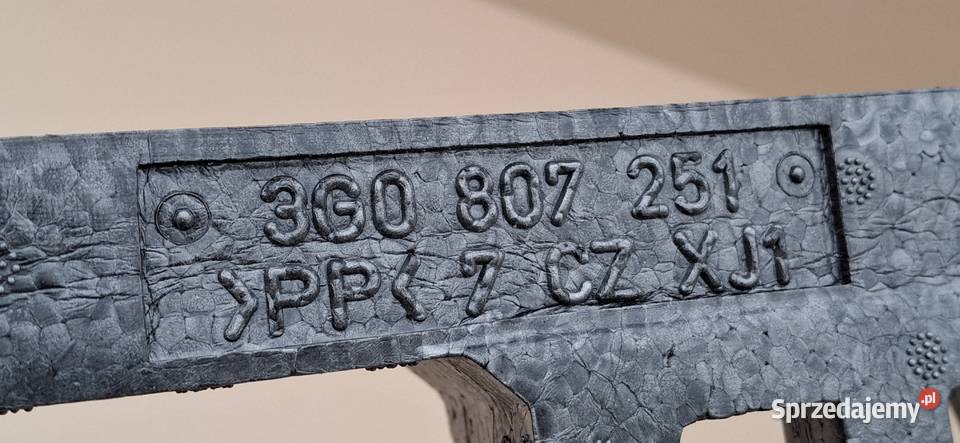 VW PASSAT B8 LIFT ABSORBER ZDERZAKA PRZÓD