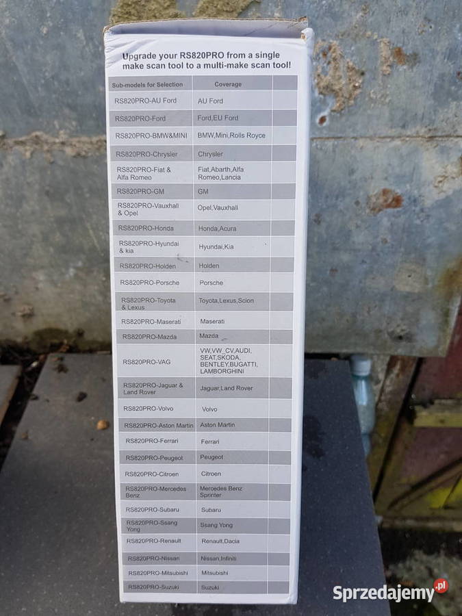 Tester diagnostyczny Auto Scan RS 820 PRO Jastrzębie-Zdrój sprzedam