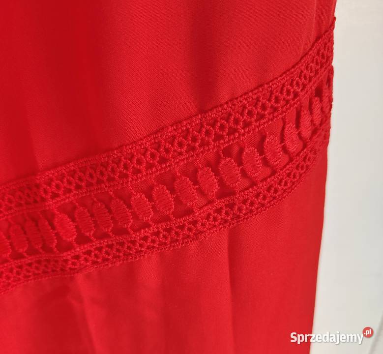 Czerwona zwiewna spódnica Esmara 46 3XL plus Spódnice i sukienki Szczecin