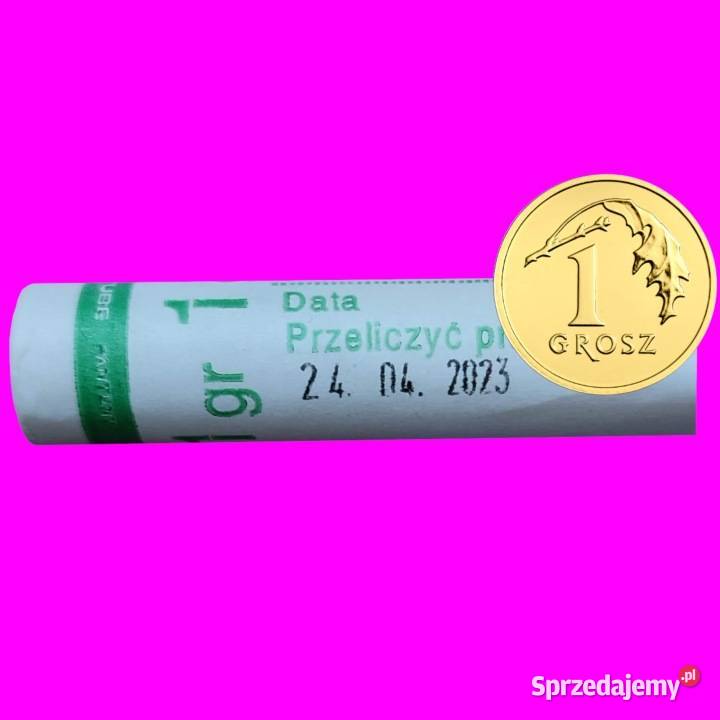 1 gr groszy 2023 Mennicze Rolka Bankowa