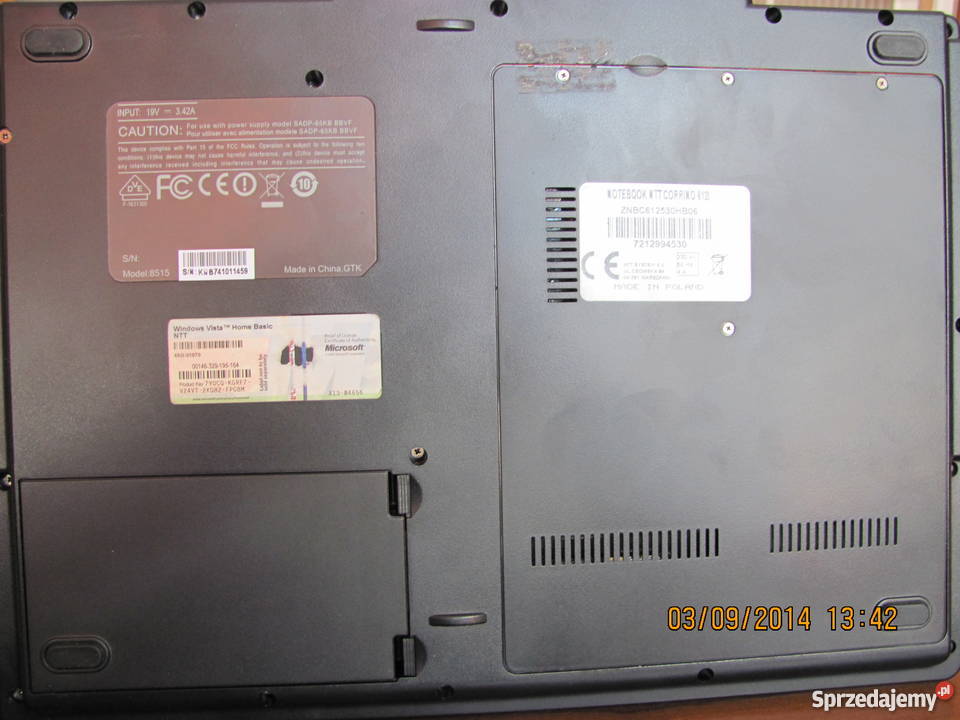 Notebook małou żywany starsza osoba Bydgoszcz