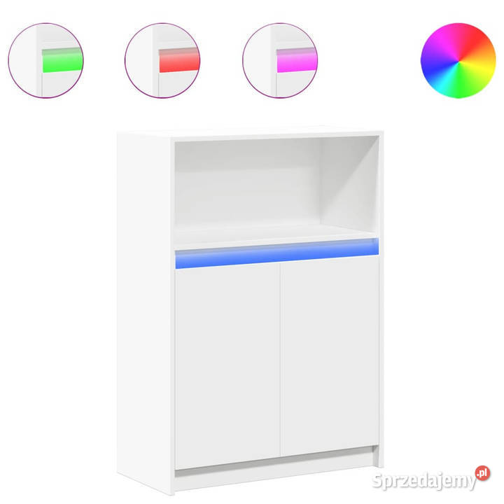 Szafka z LED biała 72x34x100 materiał Warszawa sprzedam