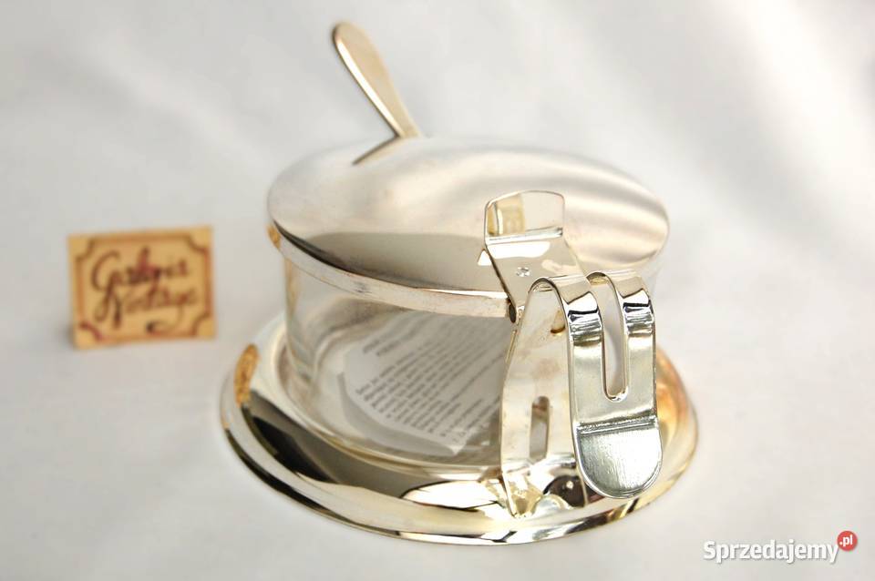 Nowe posrebrzane platerowane srebrem naczynie na lubelskie Lublin
