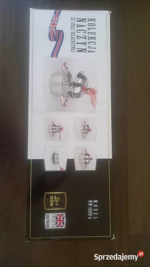 Zestaw Naczyn ze stali szlachetnej 22 elementy Garnki i szybkowary