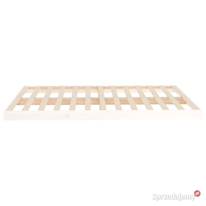 Rama łóżka biała lite drewno sosnowe 140 x 190 Łóżka Warszawa