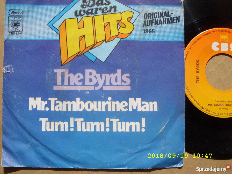 THE BYRDSMR TAMBURINE MAN Singiel winyl Wołów