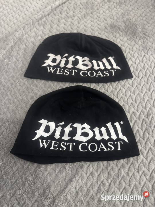 Dwie czapki Pitbull West Coast czarne kujawsko-pomorskie
