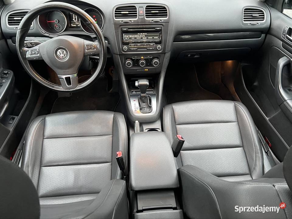 VW Golf VI Kombi 2010 20 TDI DSG Panorama Skóra czarny śląskie Strumień