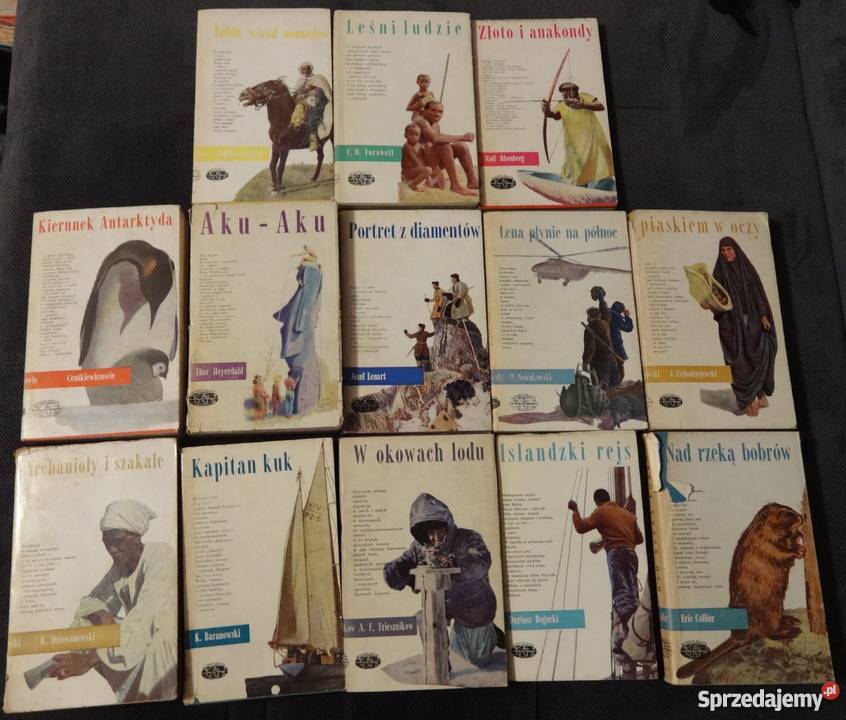 Zestaw 13 książek seria wydawnicza Naokoło Antykwariat Szczecin
