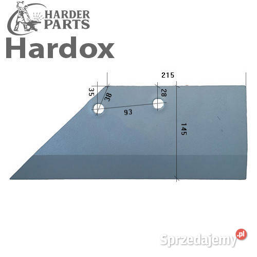 Lemiesz 300hektarów HARDOX 24064501L części do Suwałki