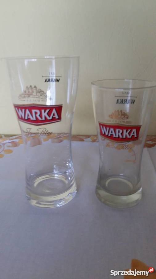 Szklanki do piwa EBWarkaOkocimKufel do piwa z przezroczysty łódzkie Łódź