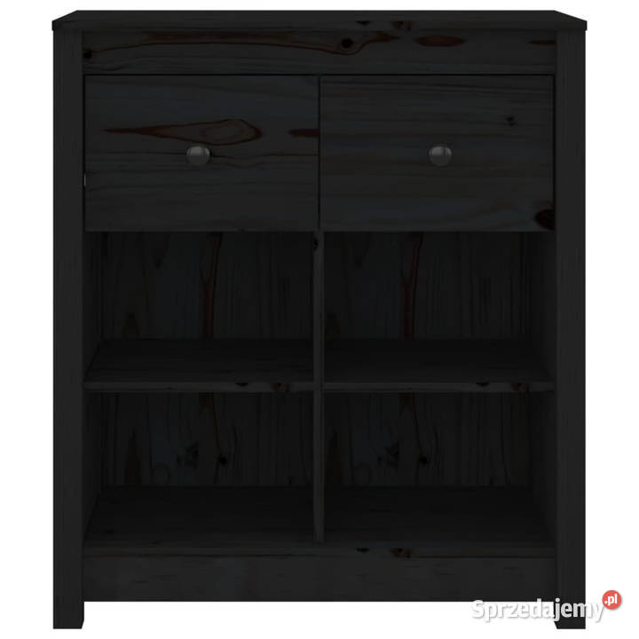 Szafka czarna 70x35x80 lite drewno sosnowe Warszawa