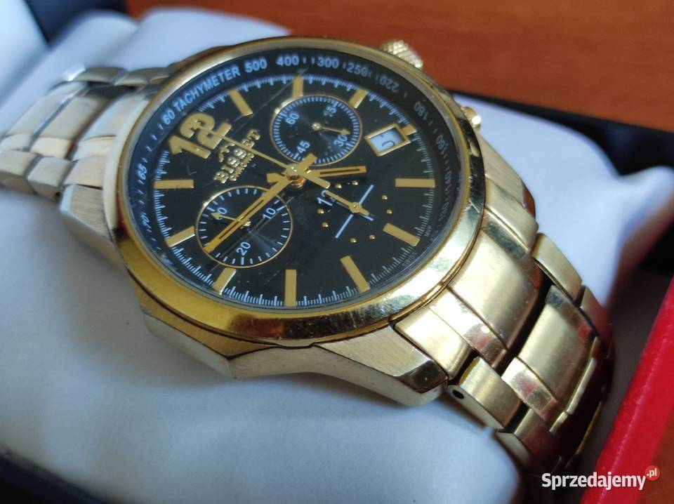 BS25A94M 100M zegarek męski bisset złota Kielce