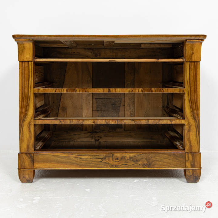 Komoda biedermeier 18351840 orzech antyk stara Antyki, Sztuka, Kolekcje