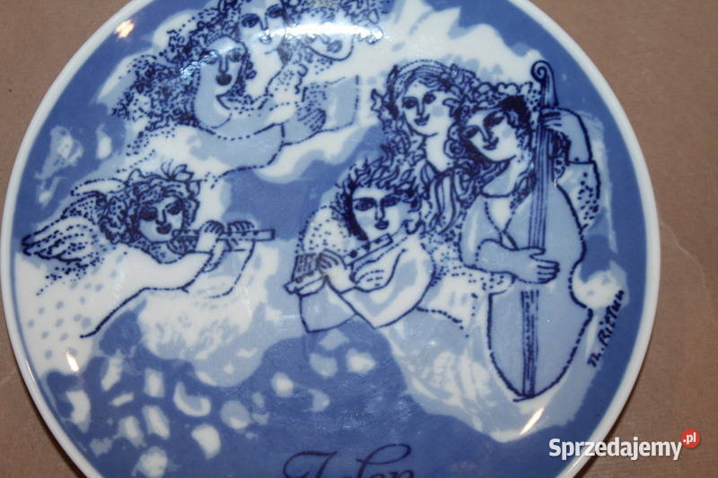 Talerz kolekcjonerski Christmas Plate 1983 1009 Szczecin