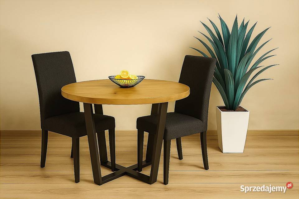 Stół Dębowy Okrągły LOFT 100 Lite Drewno Różne mazowieckie Warszawa sprzedam