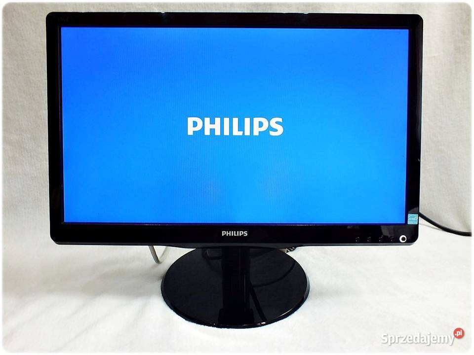 Monitor PHILIPS 185 cala LED okablowanie Sprawny