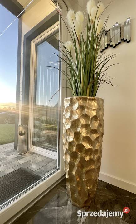 Złota donica perłowa muszelkowa Glamour Premium sprzedam