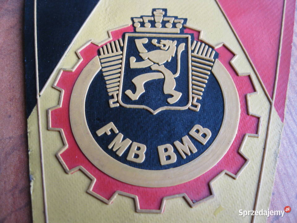Zabytkowy proporczyk FMB BMB z lat 50 Wołomin