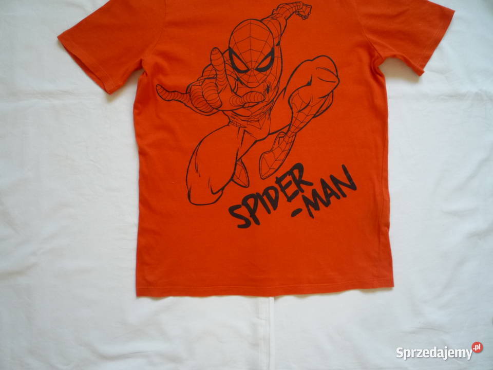 HM Marvel 134 Koszulka Czerwonopomarańczowa H&M Szczecin