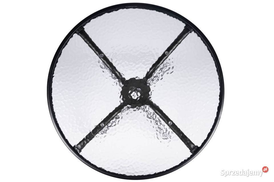 Stolik szklany kawowy na balkon taras patio czarny Poznań