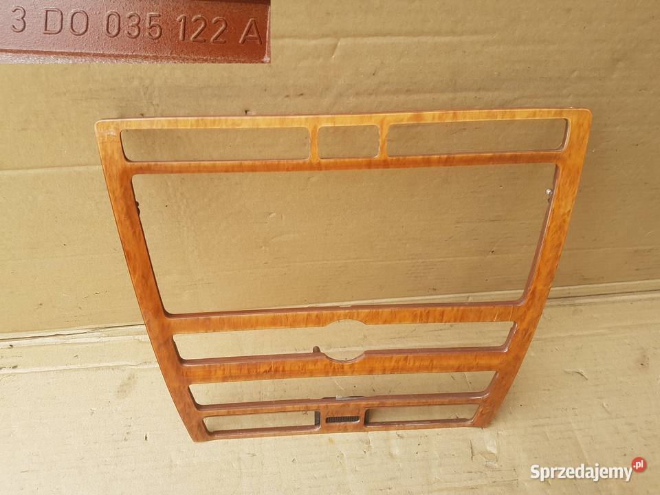 VW Phaeton ramka radia konsoli środkowej drewno Legnica