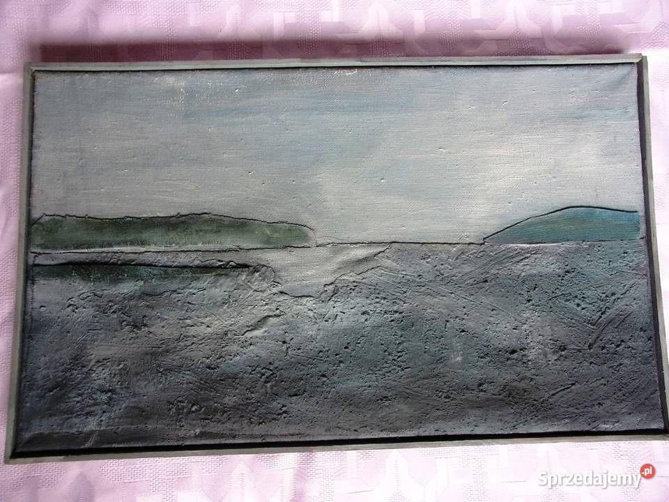 Wyjatkowy obraz olejny na płótnie Księżycowy mazowieckie Warszawa sprzedam