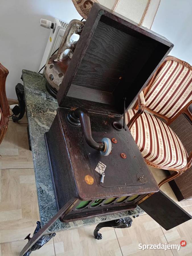 Zabytkowy Patefon Unikat Stary Drawski Młyn
