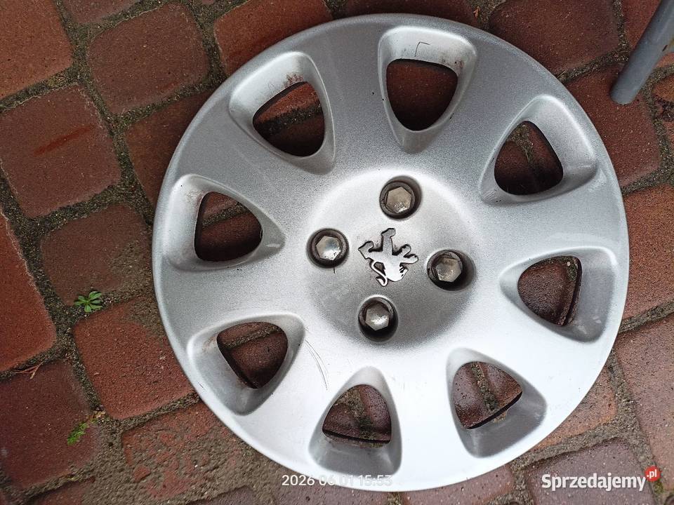 Kołpaki 15 peugeot oryginalne 3 sztuki Boduszyn