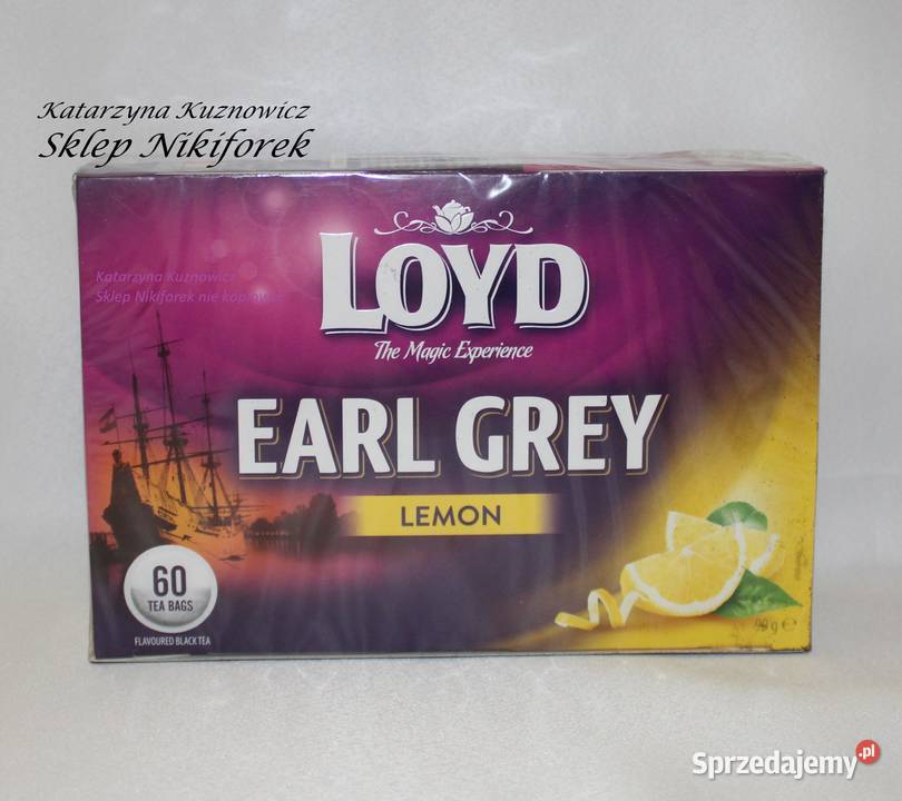 Herbata earl grey Loyd o smaku cytryna 60 t wielkopolskie Stare Miasto sprzedam