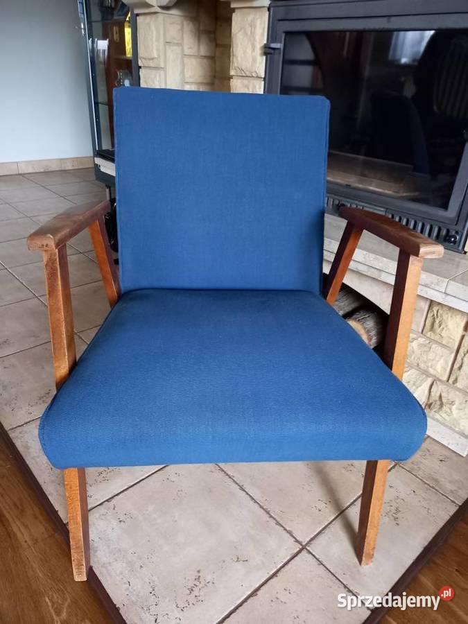 Stare fotele na sprężynach patyczaki PRL vintage Rawicz sprzedam