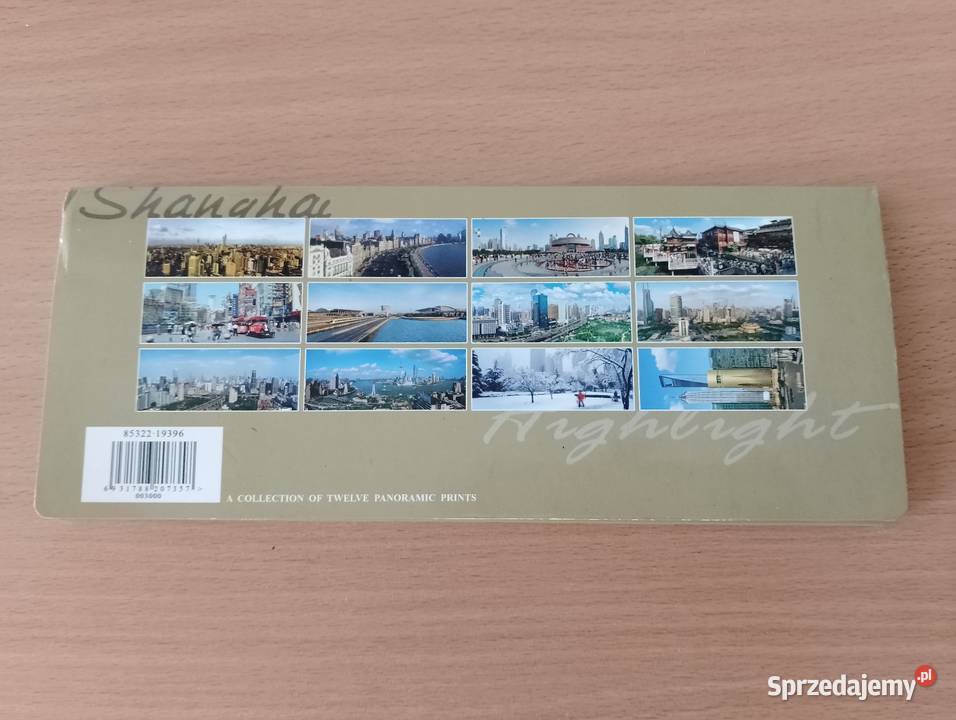 Zestaw 12 panoramicznych pocztówek z SZANGHAJU Oborniki