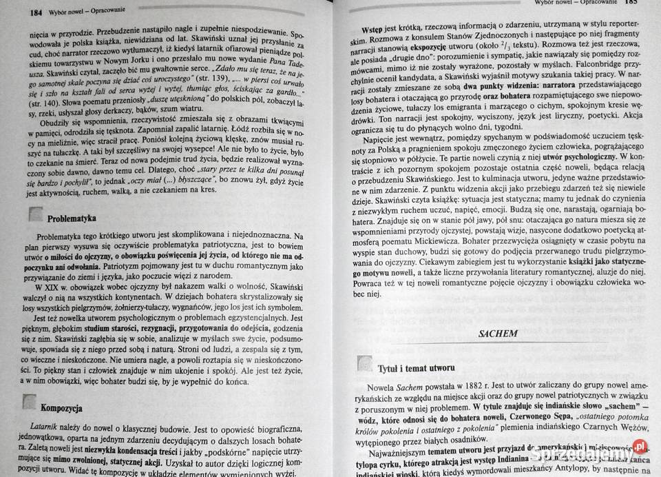 Nowele Henryk Sienkiewicz Lektura z opracowaniem Rok wydania 2013 lubelskie