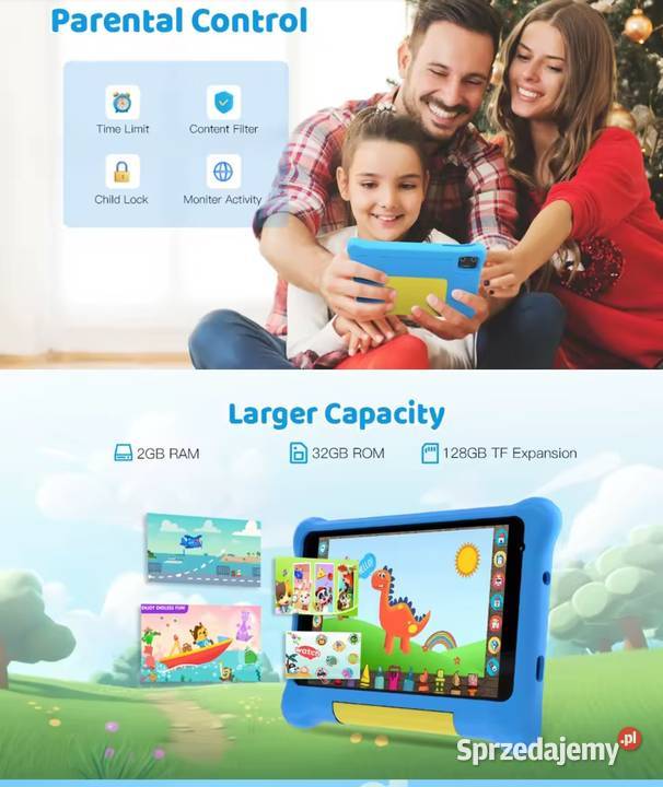 Tablet dzieci 7 Android 14 małopolskie Olszyny sprzedam