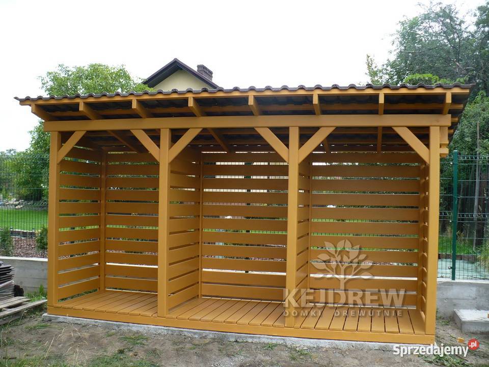 Nowoczesna stodoła domek z drewutnią nowoczesny śląskie