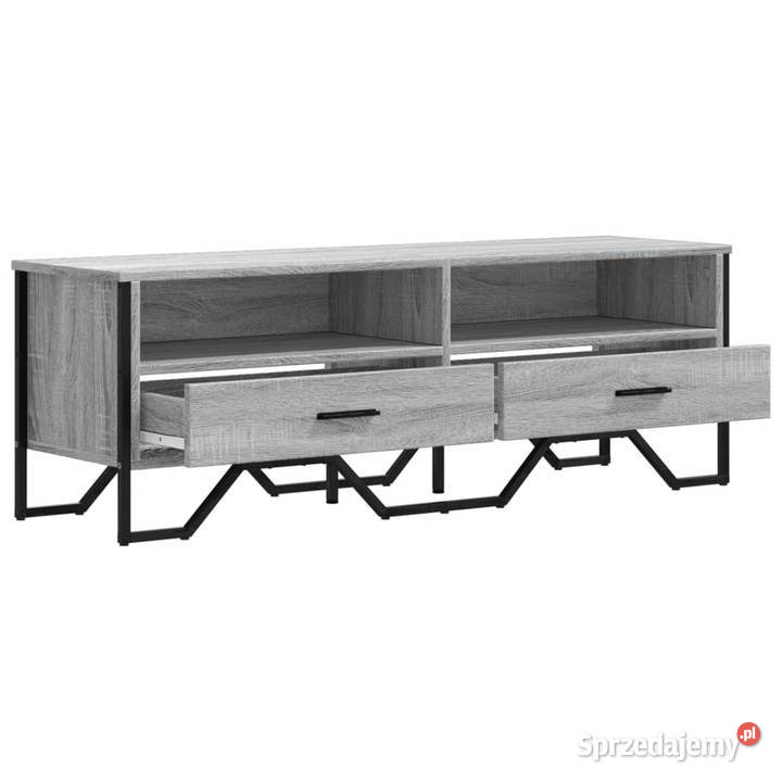 Szafka pod TV szary dąb sonoma 122x34x41 mazowieckie Warszawa