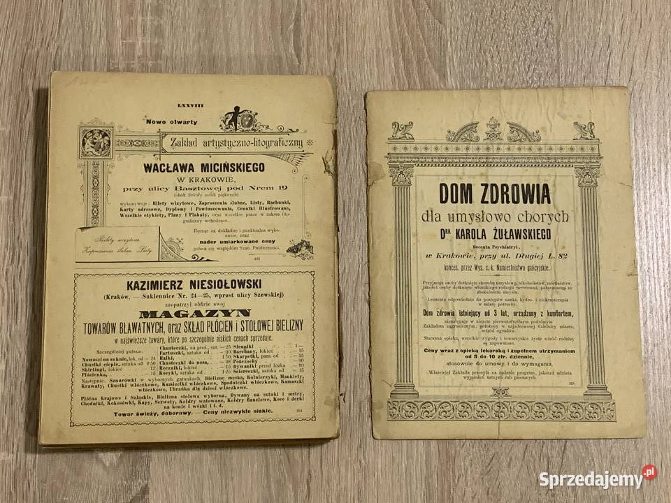 Kalendarz Krakowski Józefa Czecha na 1894 Bochnia