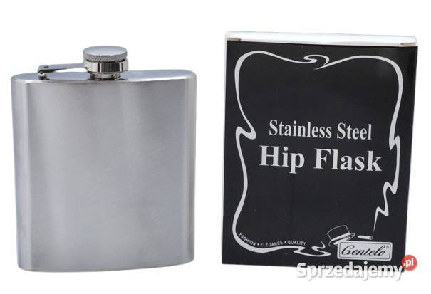 Elegancka Srebrna Piersiówka ze Stali Pozostałe Ostrowy nad Okszą