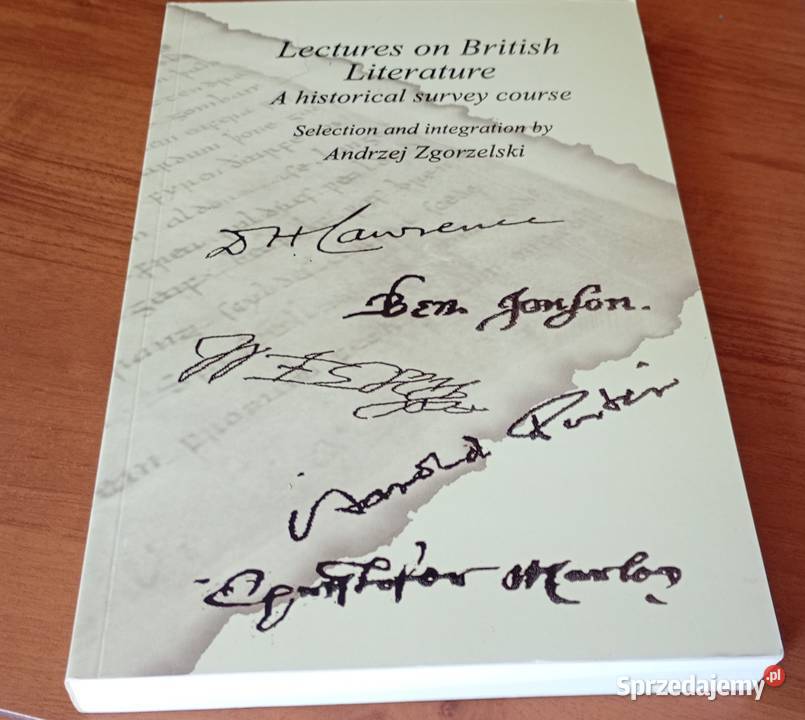 Lectures on British literature a historical Kultura i Rozrywka pomorskie Gdańsk
